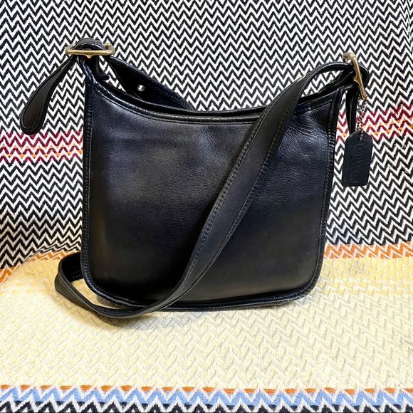 Coach Handbags - COACH Leather Crossbody Janice Legacy Zip Vintage